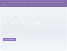 Tablet Screenshot of hollylanedds.com